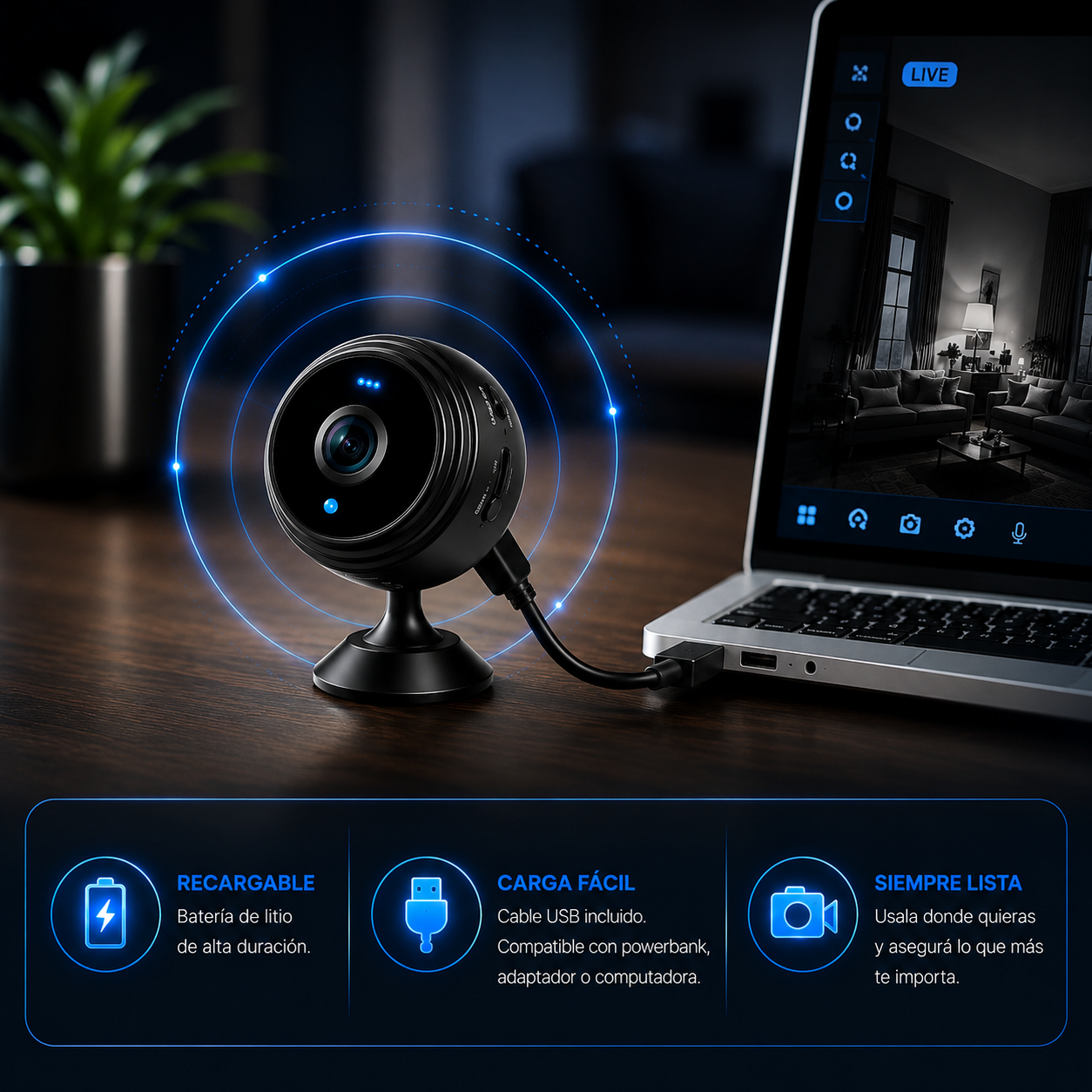 Mini Camara A9 -Wifi HD 1080P